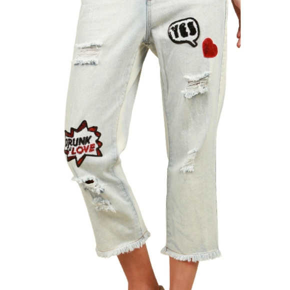 POL CROP NOVELTY JEANS - Picture 10 of 16